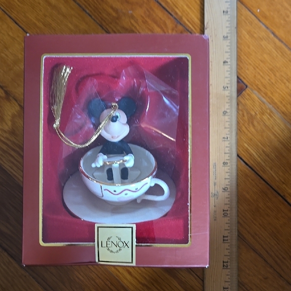 Lenox Black and Cream Mickey Mouse Teacup Decor Accent (2) - Picture 3 of 4